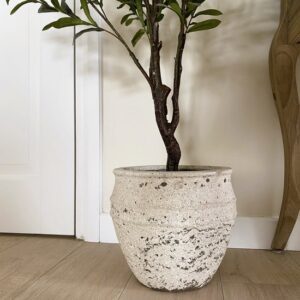 Causeway Bay Crea Lime plantenpot Ivoor